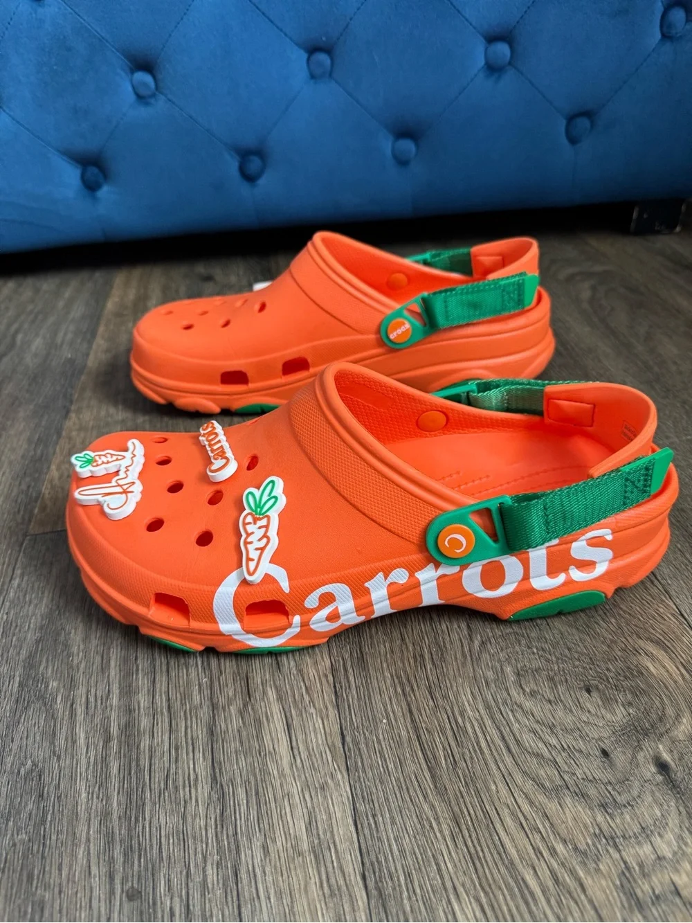 Crocs x Anwar Carrots All Terrain Orange Green Adjustable Strap Men's US 11
